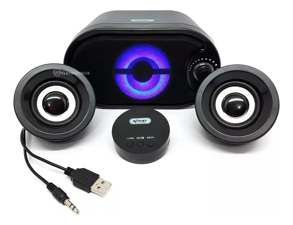 Caixa De Som Bluetooth 11w Subwoofer 2cxs C/cont Kp-6018bh Knup