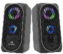 Caixa De Som Gamer Multimidia 2x3w Black Hawk Rgb Fortrek