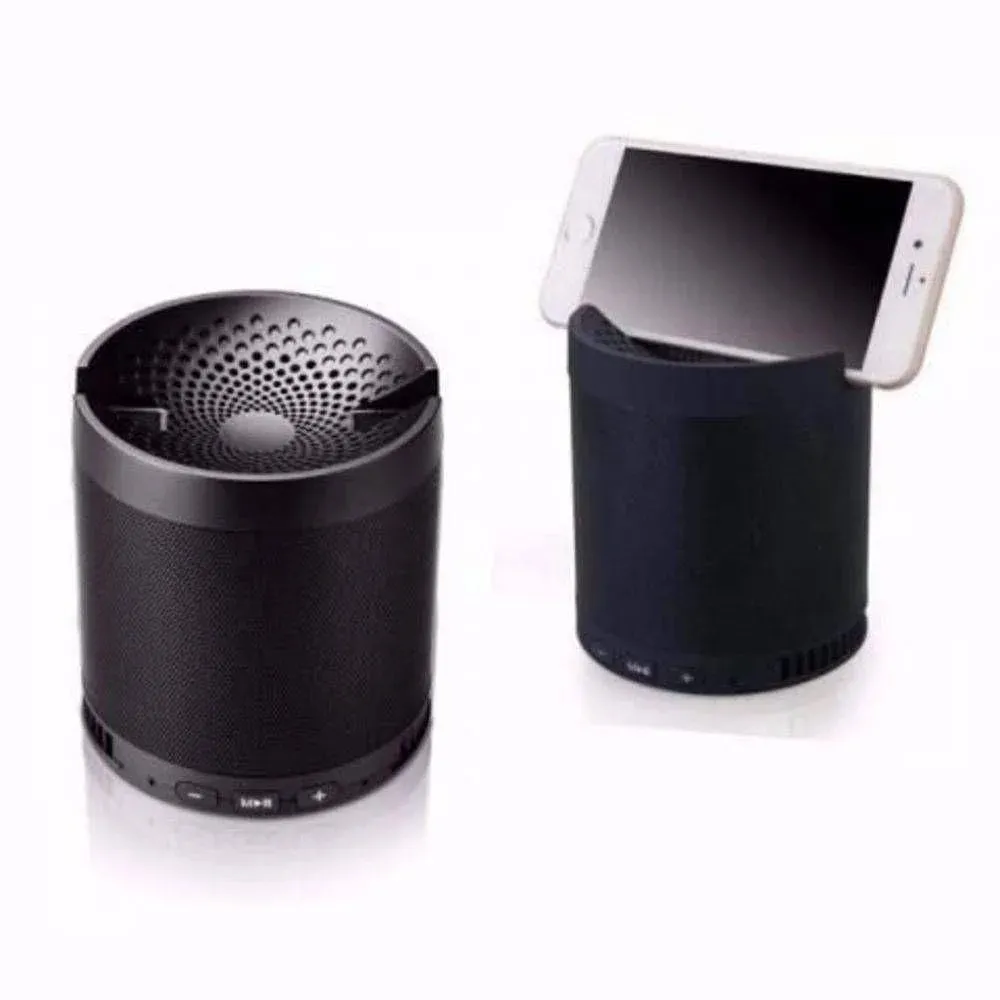 Caixa De Som Wireless Portatil Com Suporte De Celular Preto