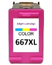 Cartucho De Tinta Hp 667xl Color Compativel
