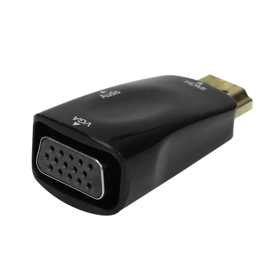 Adaptador Hdmi X Vga Femea C/ Saida P2