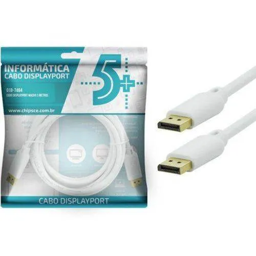 Cabo Displayport Macho 5mt