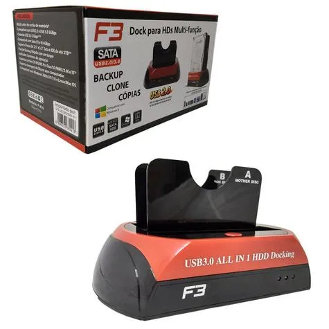 Case Hd Dock Station 2.5/3.5 Sata Usb 3.0