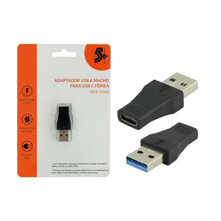 Adaptador Usb Macho 3.0 X Usb Tipo C Femea