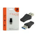 Adaptador Usb Macho 3.0 X Usb Tipo C Femea