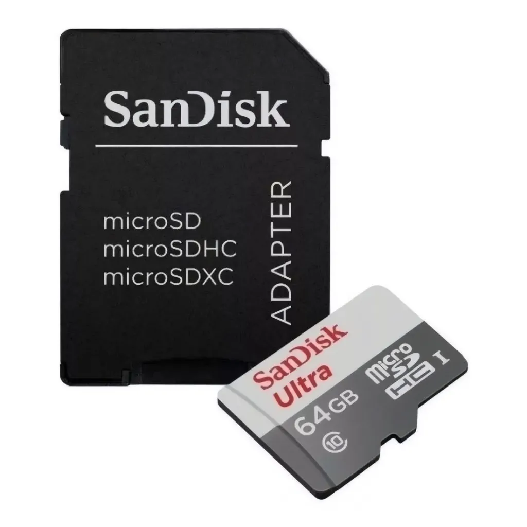 Cartao De Mem. Micro Sd 64gb Ultra Cl 10 100 Mb/s C/adap