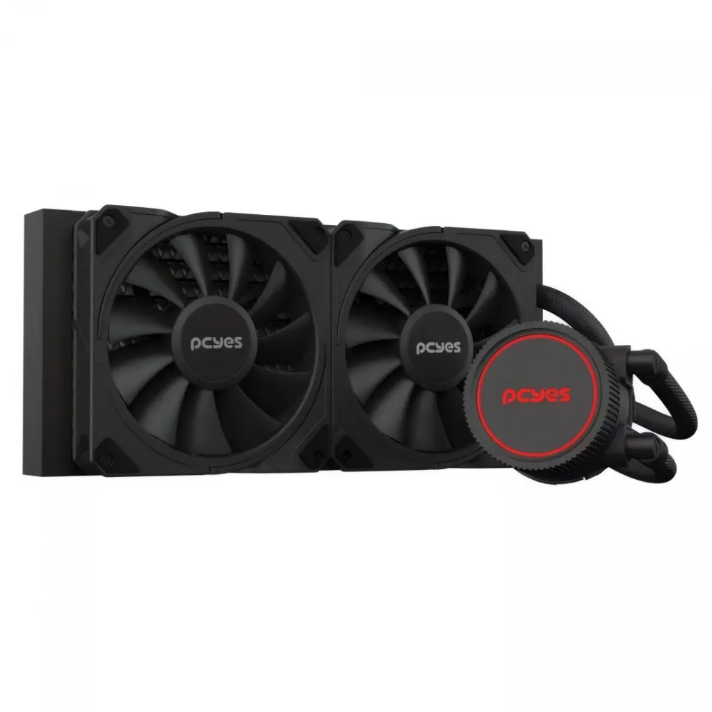 Cooler P/cpu Water 240mm Tdp 250w Vulcan Wcsf3240br Preto Pcyes