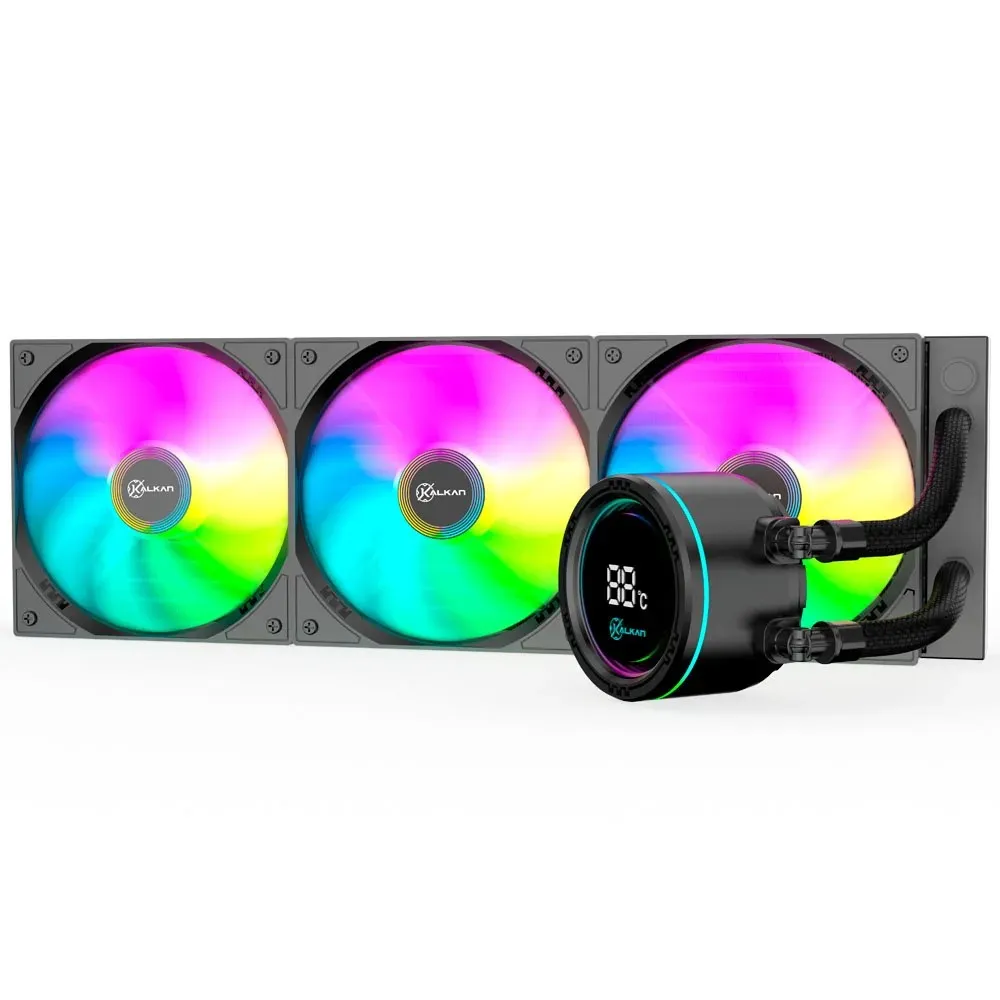 Cooler P/cpu Water 360mm Klk00048 Alpha Tela Digital Preto Kalkan