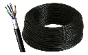 Cabo De Rede / Cftv Cat5 Pto Blindado 4p X 0,45mm Cx 100 Metros Frapa